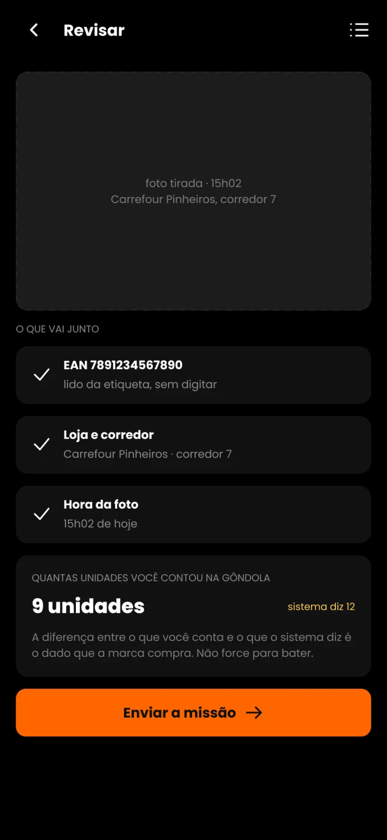 Revisar e enviar