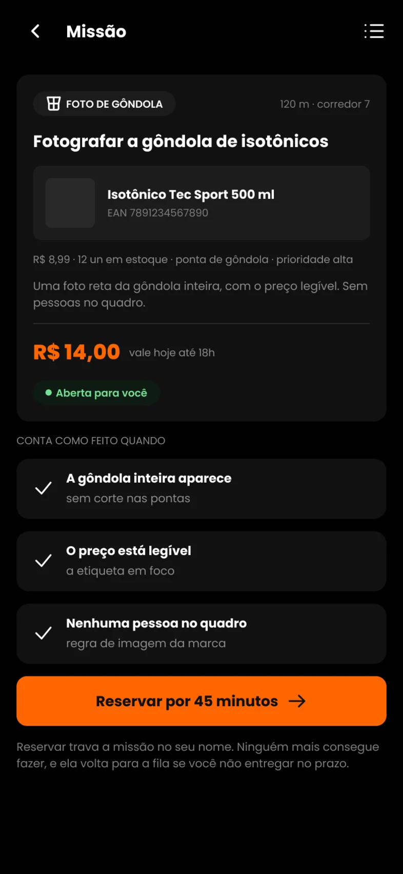 A missão aberta